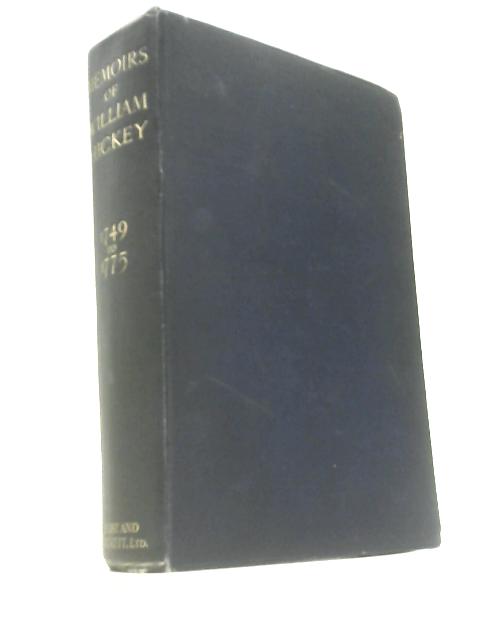 Memoirs of William Hickey (1749-1775)