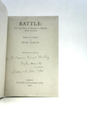 Battle: the Life Story of Winston Churchill Prime Minister