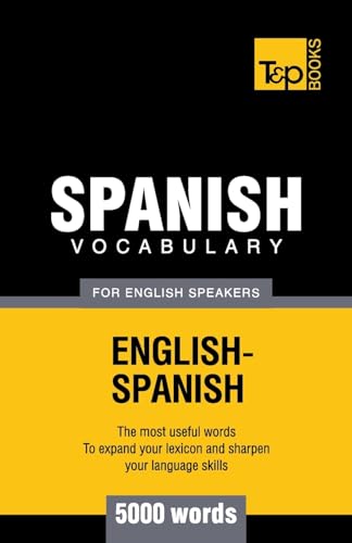 Spanish vocabulary for English Speakers - 5000 words