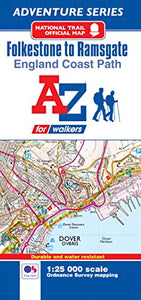 England Coast Path Folkestone to Ramsgate Adventure Map 