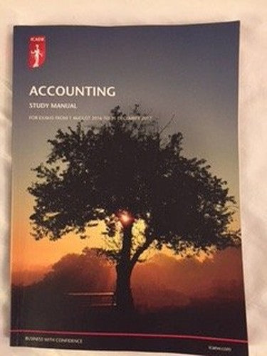 ICAEW Accounting Study Manual Aug 16 - Dec 17