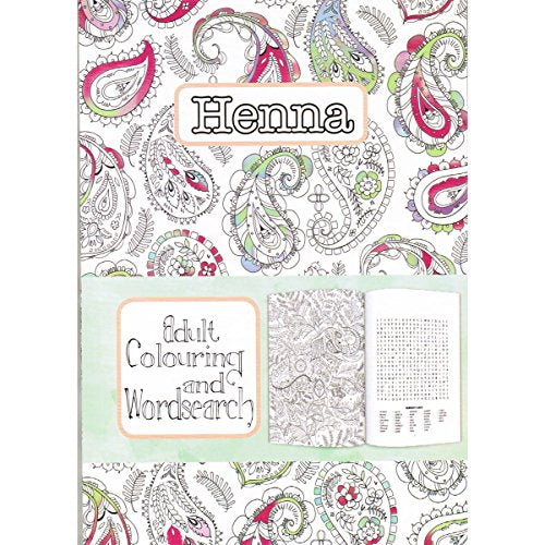 Adult Colouring & Word Search Book
