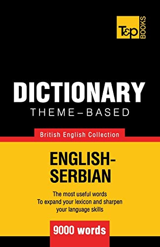 Theme-based dictionary British English-Serbian - 9000 words