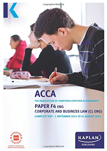 F4 Corporate and Business Law CL (UK) - Complete Text