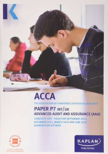 P7 Advanced Audit and Assurance - Complete Text