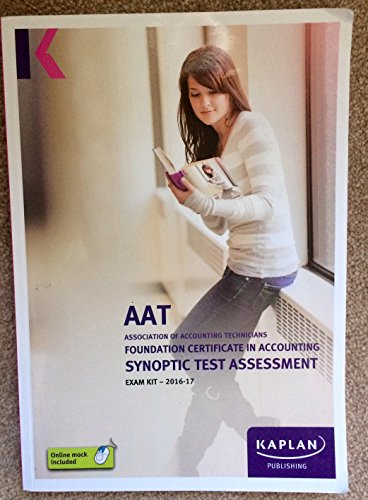 FOUNDATION CERTIFICATE SYNOPTIC TEST ASS