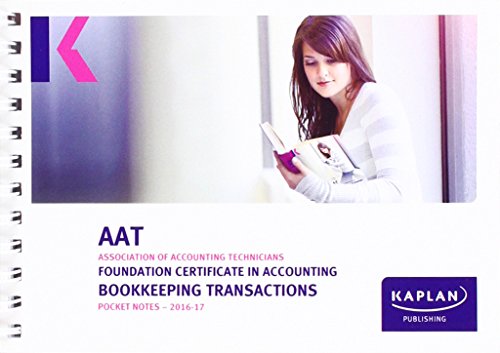 AAT Bookkeeping Transactions - Pocket Notes