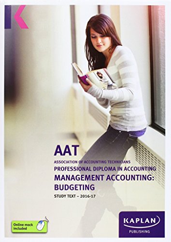 AAT Management Accounting: Budgeting