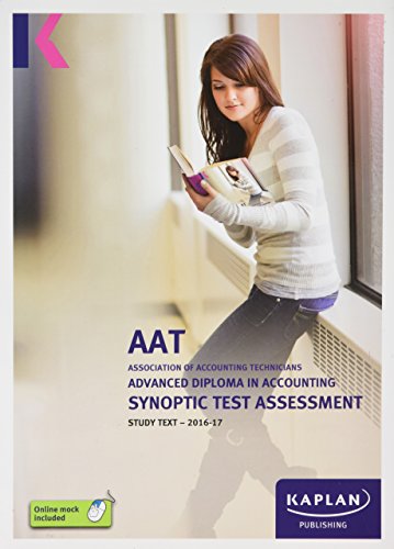 Advanced Diploma Synoptic Test Assessmen (Aat Study Texts Aq2016)