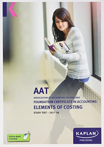 Elements of Costing - Study Text