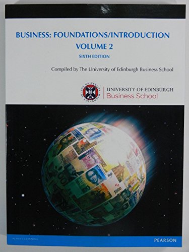 Business: Foundations/ Introduction Volume 2, 2017