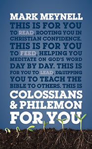 Colossians & Philemon For You 