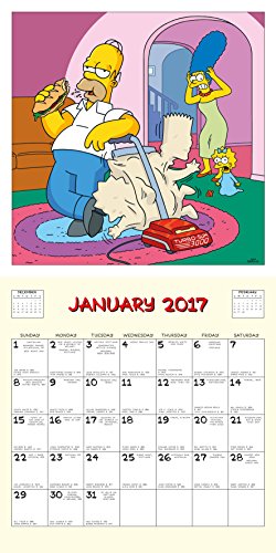 The Simpsons Official 2017 Square Calendar