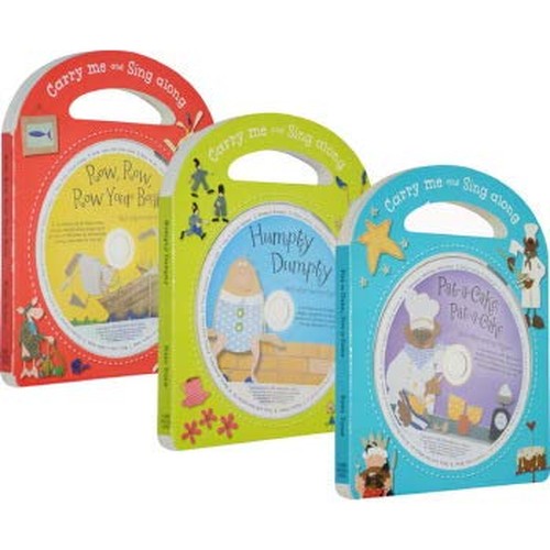 英文原版 Carry Me and Sing Along 经典童谣一起唱 3册纸板书 附CD super simple songs 英语启蒙儿歌 sss