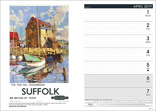 VINTAGE RAILWAY POSTERS NRM A5 D 2019