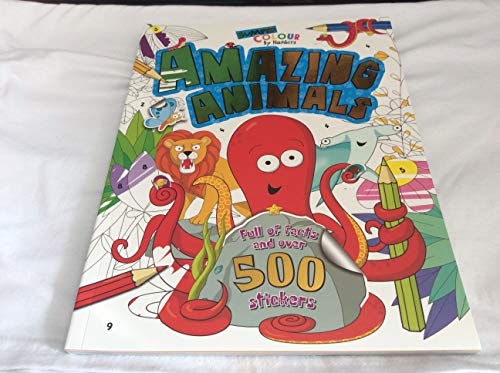 Bumper Colour By Number Amazing Animals (Gsa Number Colouring)