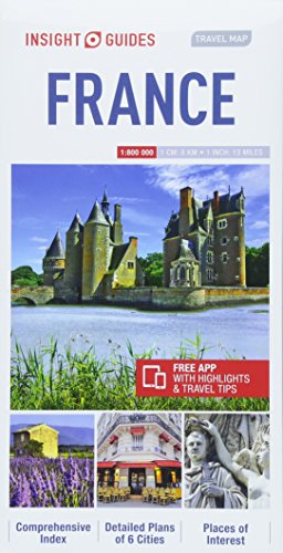 Insight Guides Travel Map France - Map of France