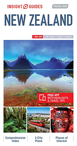 Insight Guides Travel Map of New Zealand, New Zealand Travel Guide