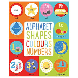 Alphabet, Shapes, Colours, Numbers 
