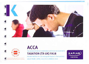 TAXATION (TX) (FA18) - POCKET NOTES 