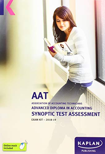 ADVANCED DIPLOMA IN ACCOUNTING SYNOPTIC TEST ASSESSMENT - EXAM KIT