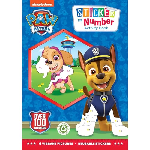 ALLIGATOR - Paw Patrol Sticker Activity by Numbers, Reusable Sticker Book