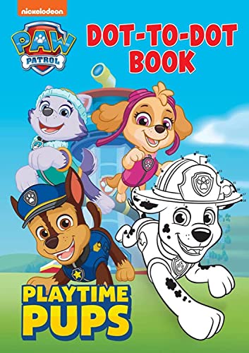 Paw Patrol Dot To Dot A4 Colouring Book Cut Out Puzzle Activity Toy