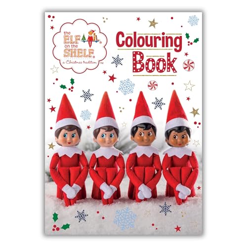 Elf on the Shelf Colouring Book includes 32 Delightful Pages for Endless Fun - Ideal Christmas Eve Box Gift Filler