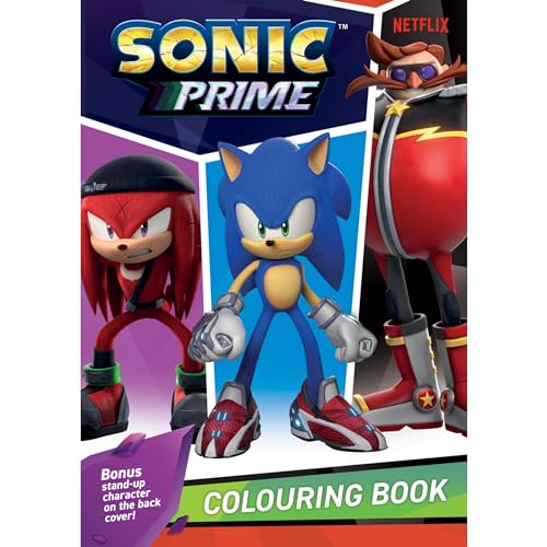 Sonic Prime Colouring Book with 16 Pages of Pictures to Colour-in for Kids Ages 3 Years and Up | Creative Gifts for Kids