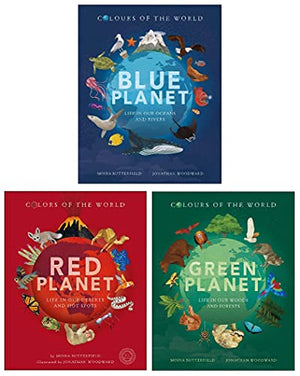 Colours of the World Series 3 Books Collection Box Set (Blue Planet, Green Planet, Red Planet)
