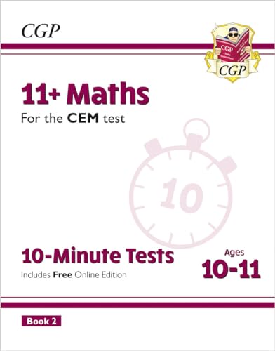 11+ CEM 10-Minute Tests: Maths - Ages 10-11 Book 2 (with Online Edition)