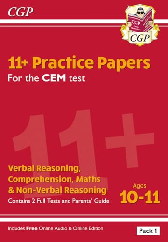 11+ CEM Practice Papers: Ages 10-11 - Pack 1 (with Parents' Guide & Online Edition)