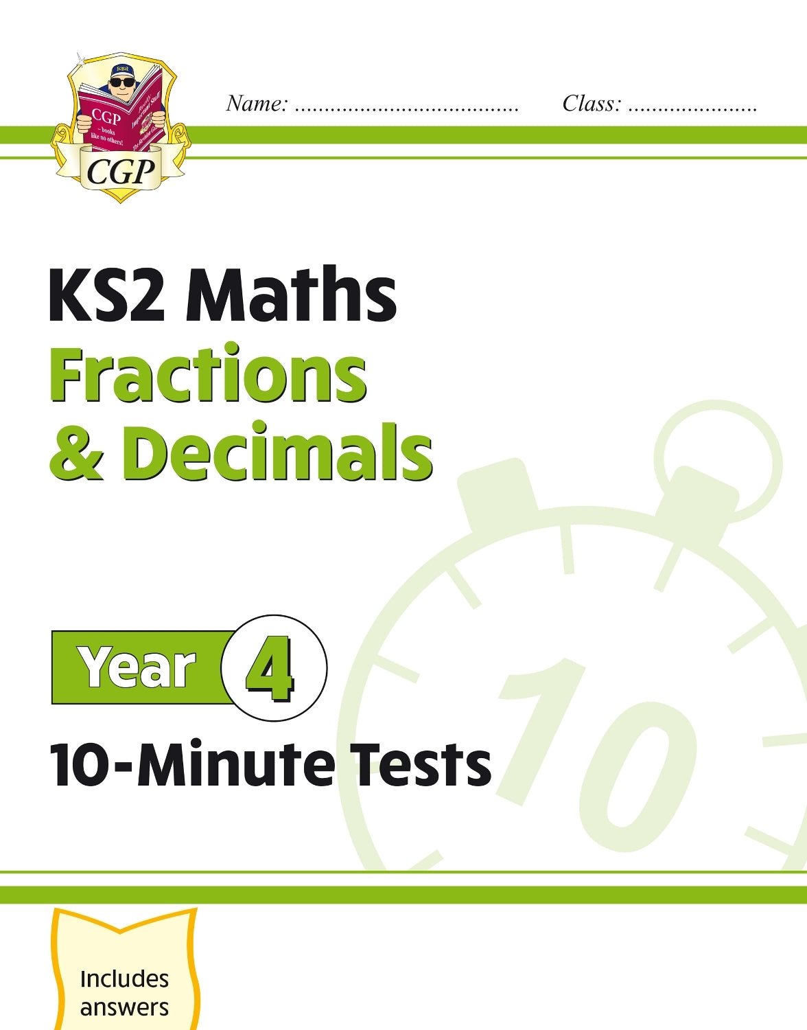 KS2 Year 4 Maths 10-Minute Tests: Fractions & Decimals