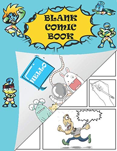 Blank Comic Book : Draw Your Own Comics (Large 8. 5 X 11 , 130 Pages, Ten Stories)