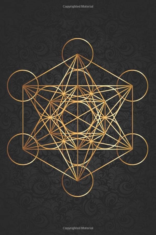 Metatrons Cube Lined Journal x Portable Format  Pages