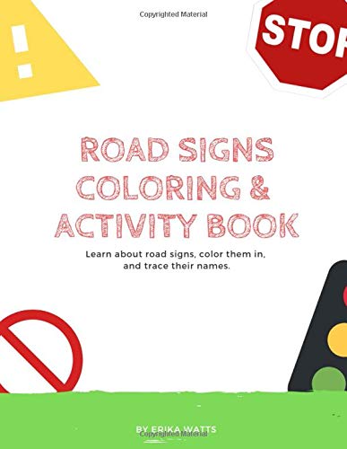 Road Signs Coloring and Activity Book