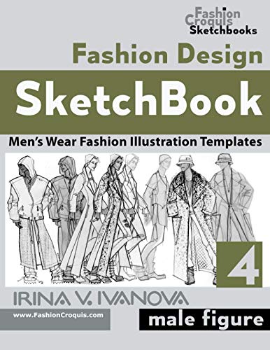 Fashion Design Sketchbook  Mens Wear Fashion Illustration Templates Male figure Fashion Croquis Sketch Books