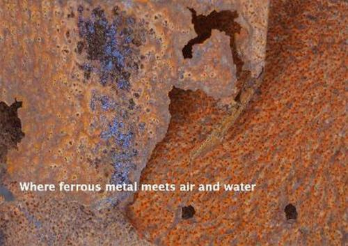 Where Ferrous Metal Meets Air and Water