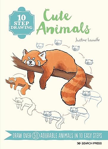 10 Step Drawing: Cute Animals