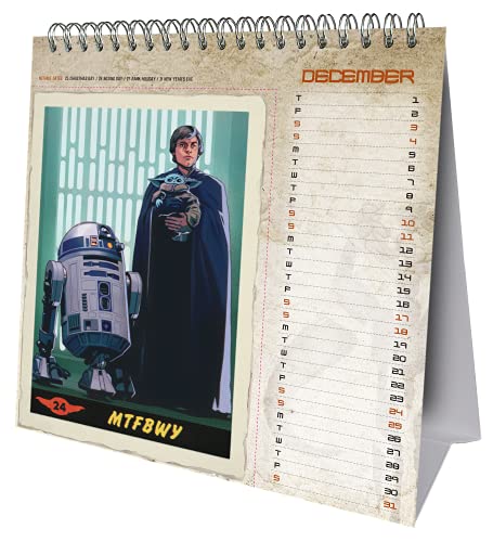 The Official Star Wars Post Card Desk Calendar