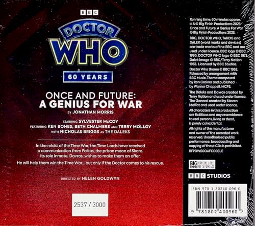 Doctor Who: Once and Future: A Genius For War (Special Edition), CD