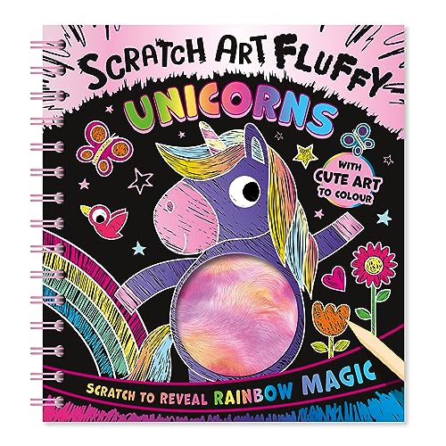 Scratch Art Fluffy Unicorns