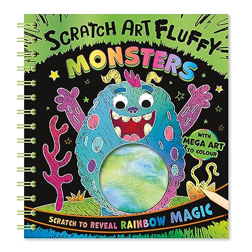 Scratch Art Fluffy Monsters