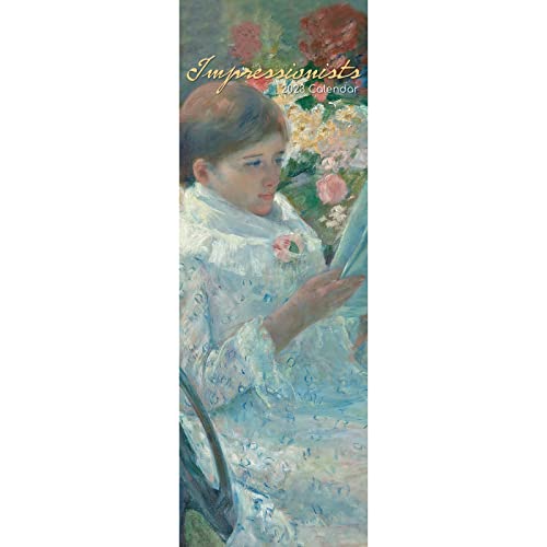 Slimline Calendar 2023 - Impressionists, Monthly View, Arts & Antiques Theme