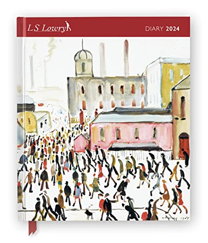 L.S. Lowry 2024 Desk Diary - Week to View, Illustrated on every page