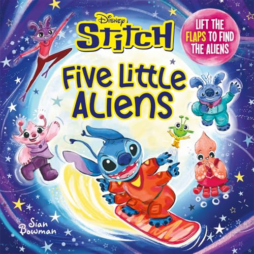Disney Stitch Five Little Aliens: A lift-the-flap picture book