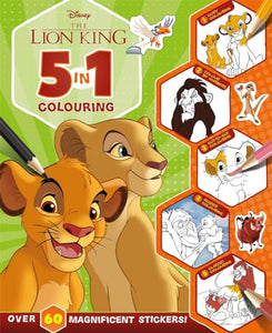 Disney The Lion King: 5 in 1 Colouring 