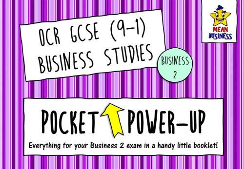 OCR GCSE Business Studies (J204) Pocket-Power Up (Business 2)