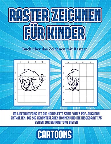 Buch uber das Zeichnen mit Rastern (Raster zeichnen fur Kinder - Cartoons)
