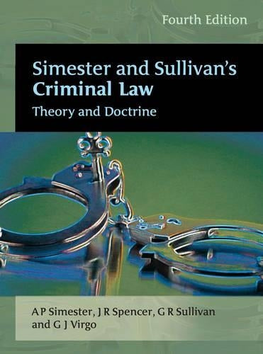 Simester and Sullivan's Criminal Law